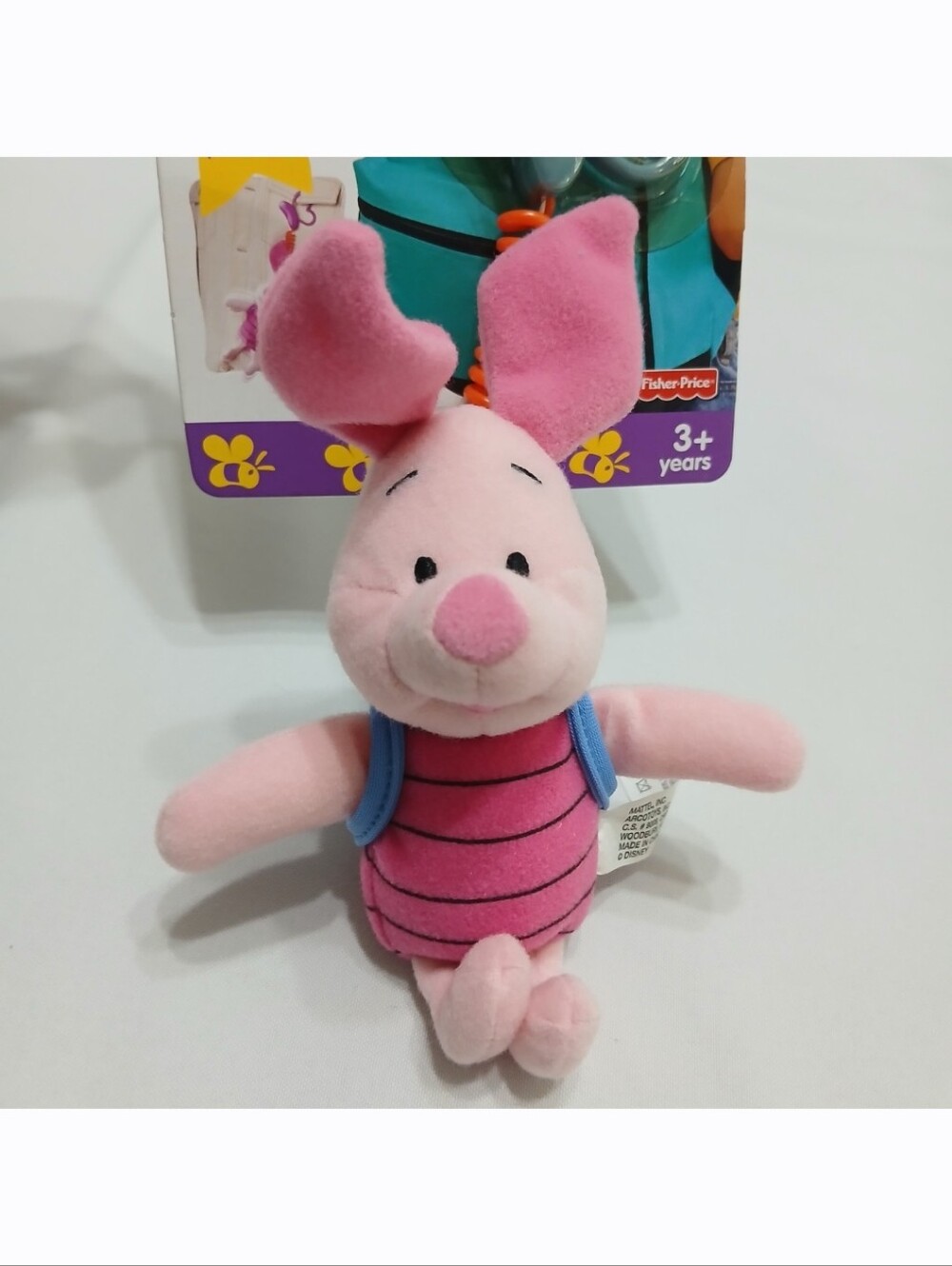Fisher Price Winnie The Pooh Piglet Backpack Bouncer Bag Charm Keychain Talks